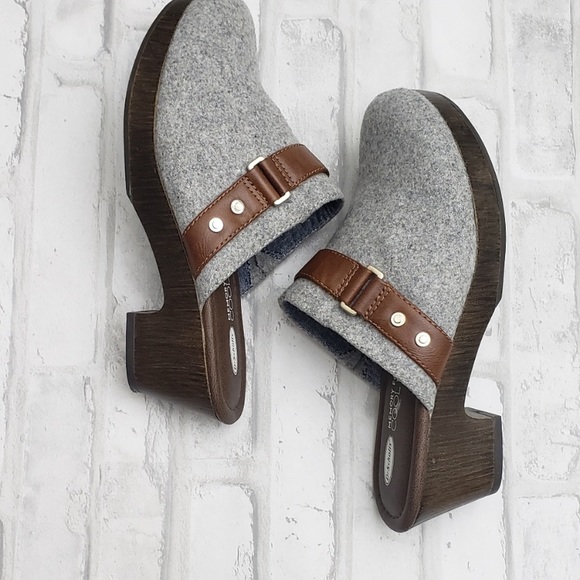 Dr. Scholl's Light Grey Jessa Memory Foam Mule/Clog Shoes 7M - Picture 8 of 12